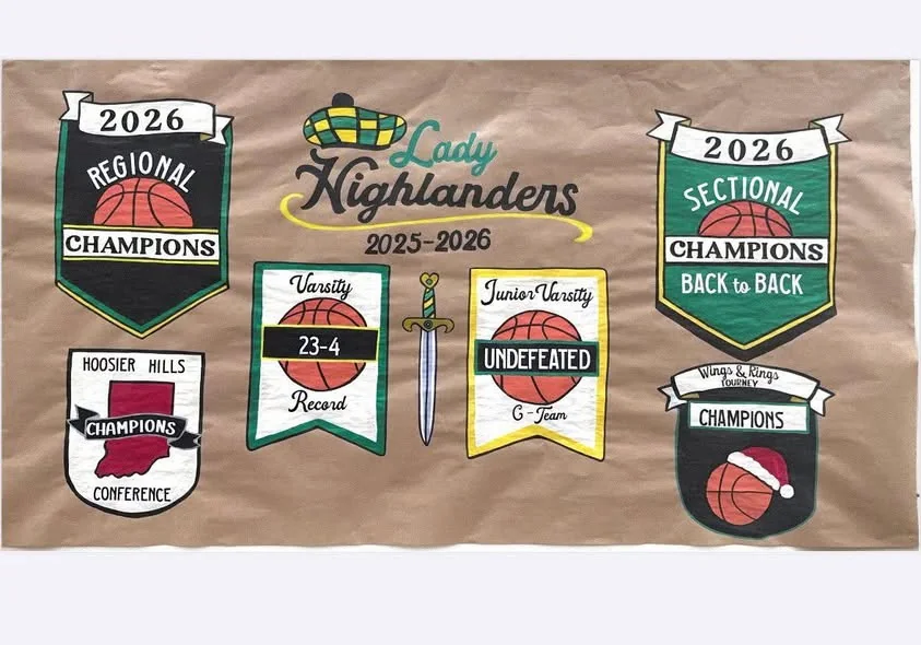 Athletic event sign example