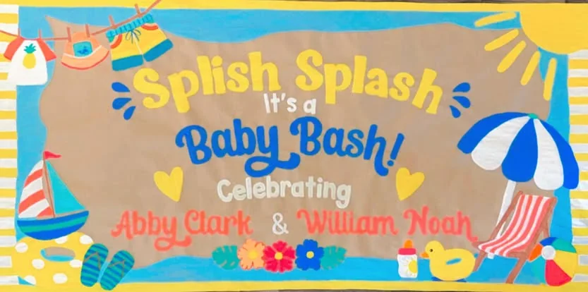 Baby shower sign example