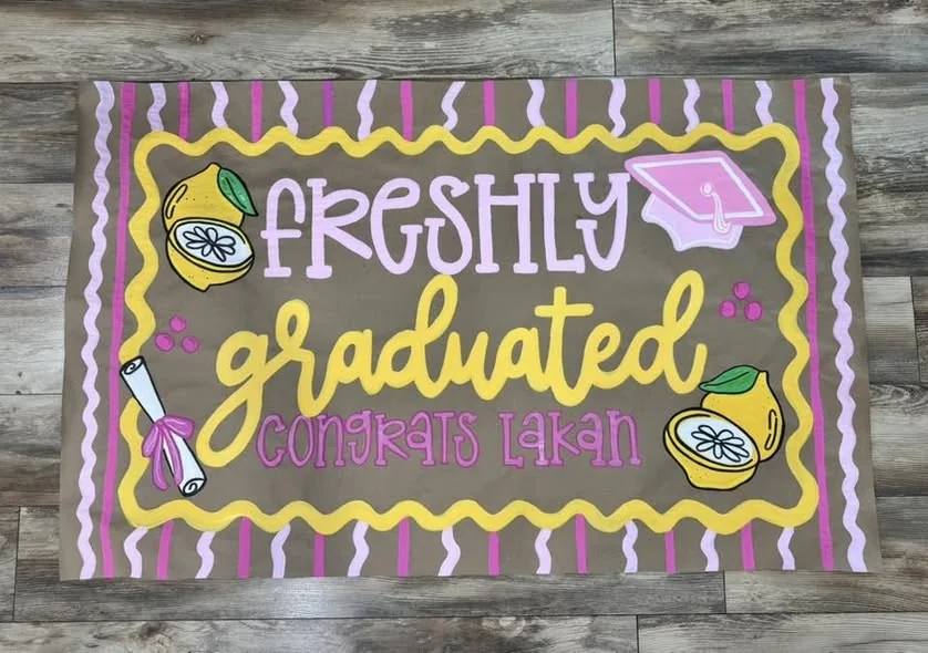 Graduation party sign example